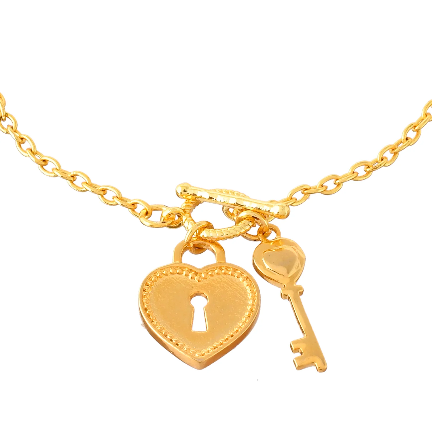 Valentine's Day Locked In Love Toggle Charm Bracelet - Image 4
