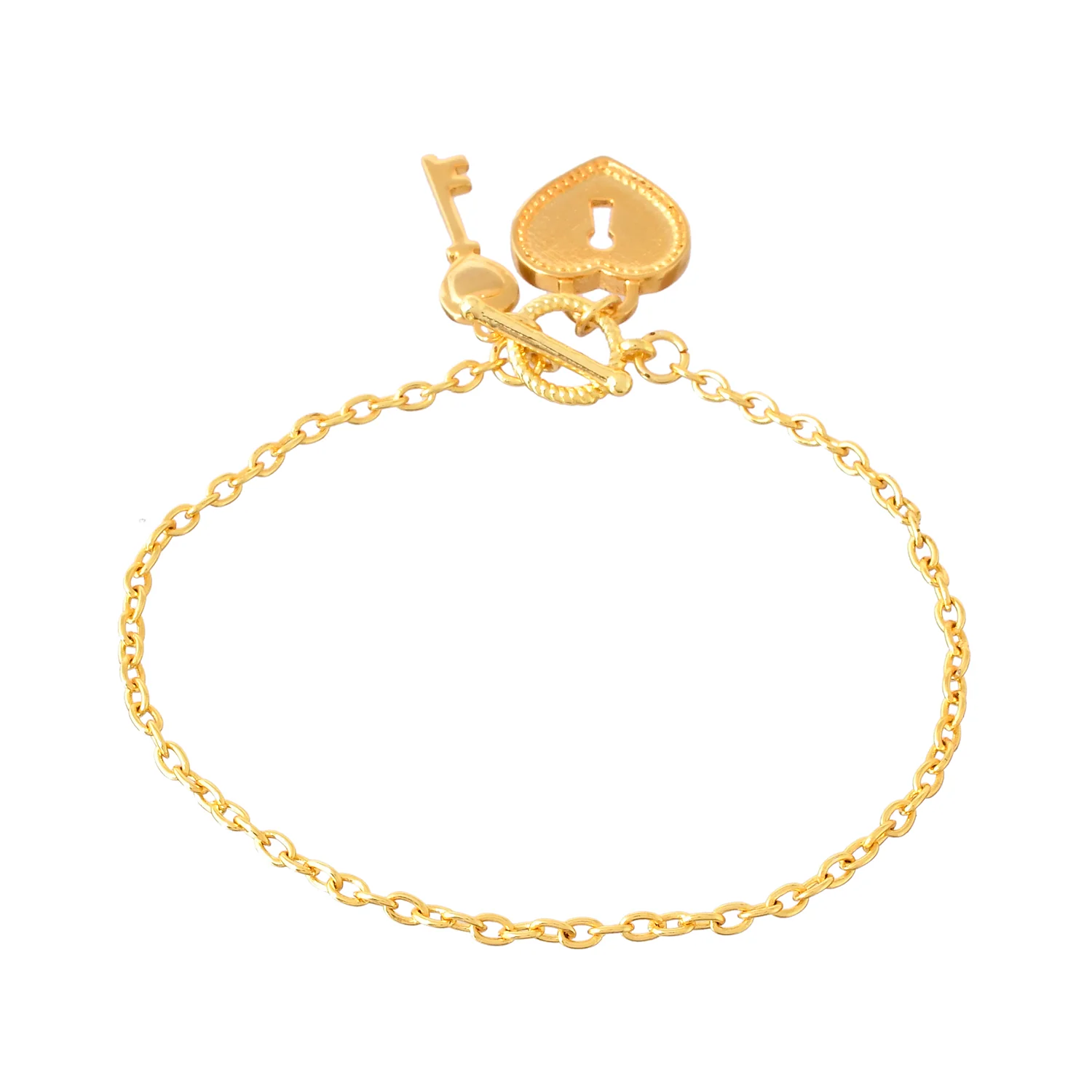 Valentine's Day Locked In Love Toggle Charm Bracelet - Image 5