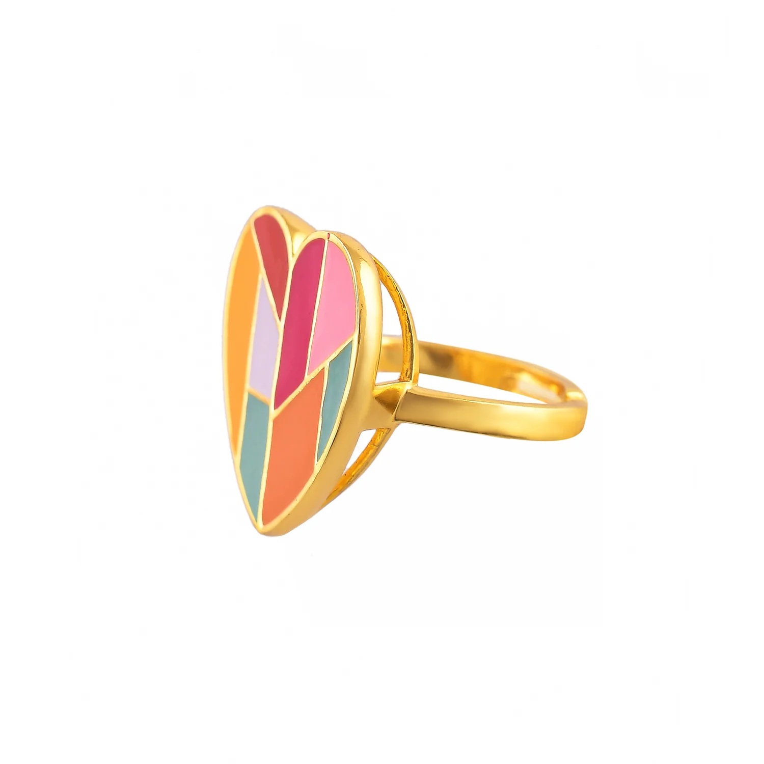 Valentine's Day Mosaic Heart Ring - Image 4
