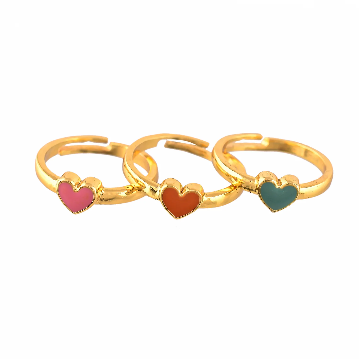 Valentine's Day Multi Hearts Stackable Rings - Image 6
