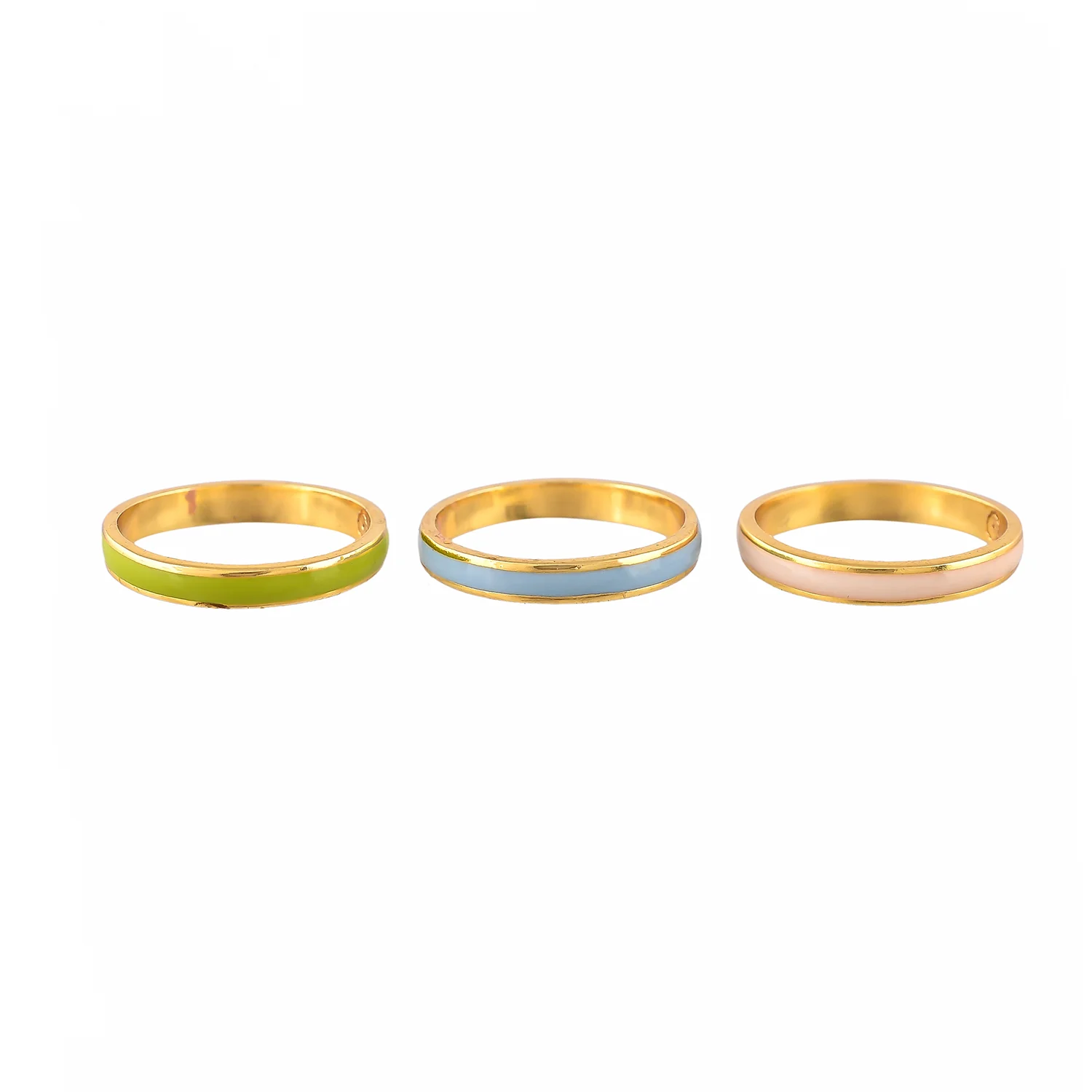 Valentine's Day Plain Enamel Stackable Rings - Image 5