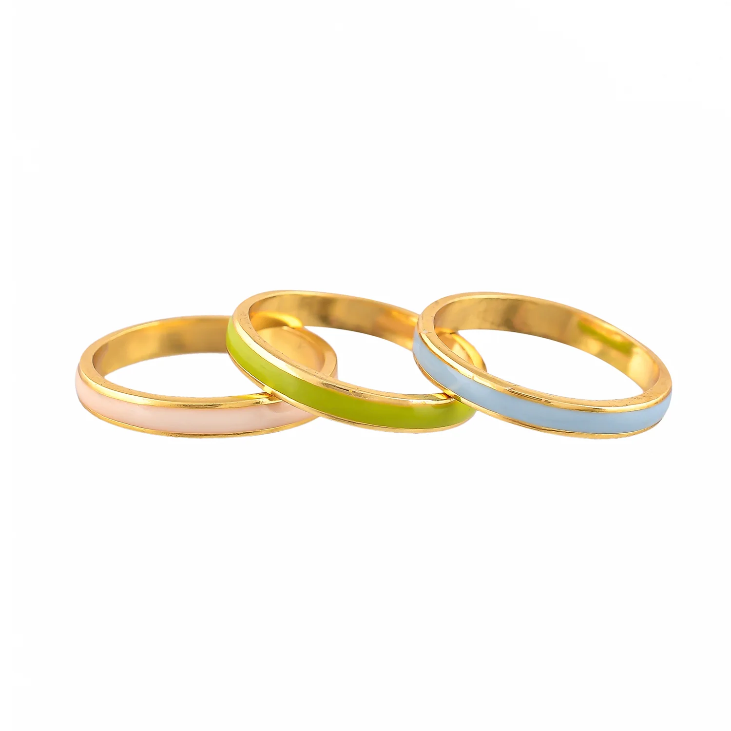 Valentine's Day Plain Enamel Stackable Rings - Image 6