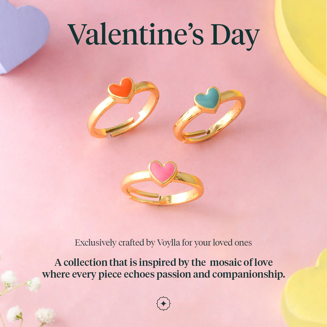 Valentine's Day Rose Heart Stud - Image 6