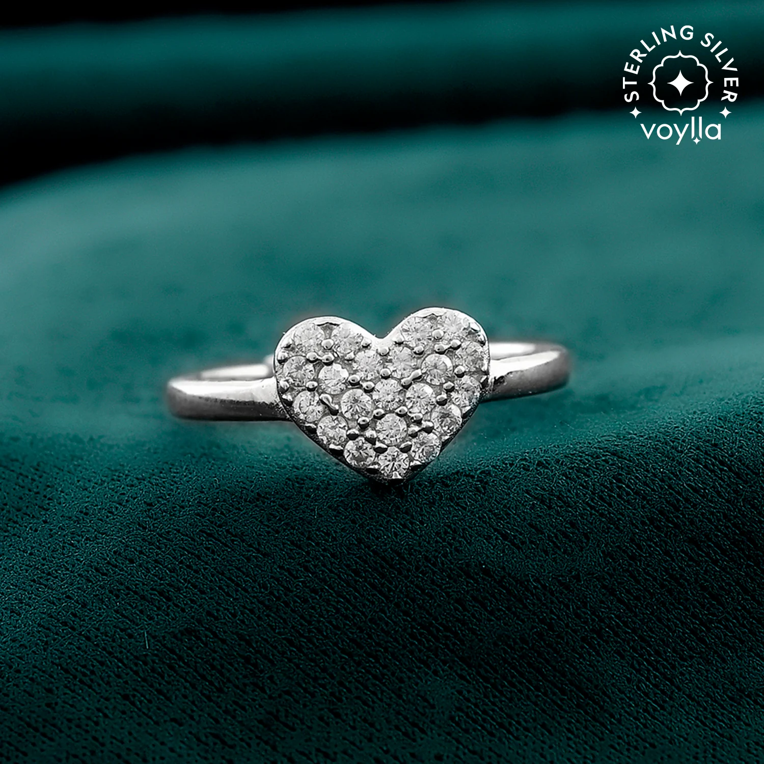 Endless Love Timeless Heart Silver Ring