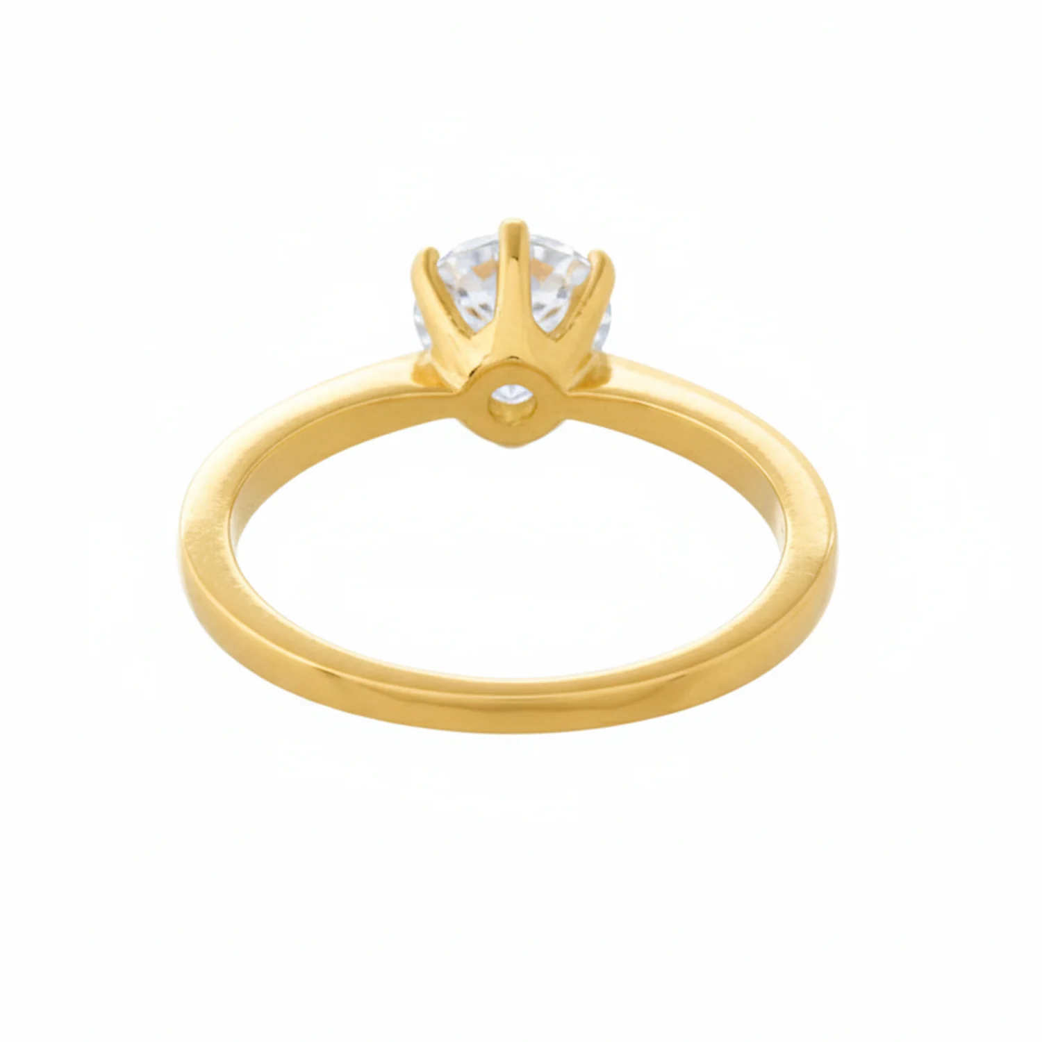 Valentines Eternal Glow Solitaire Gold Ring - Image 4