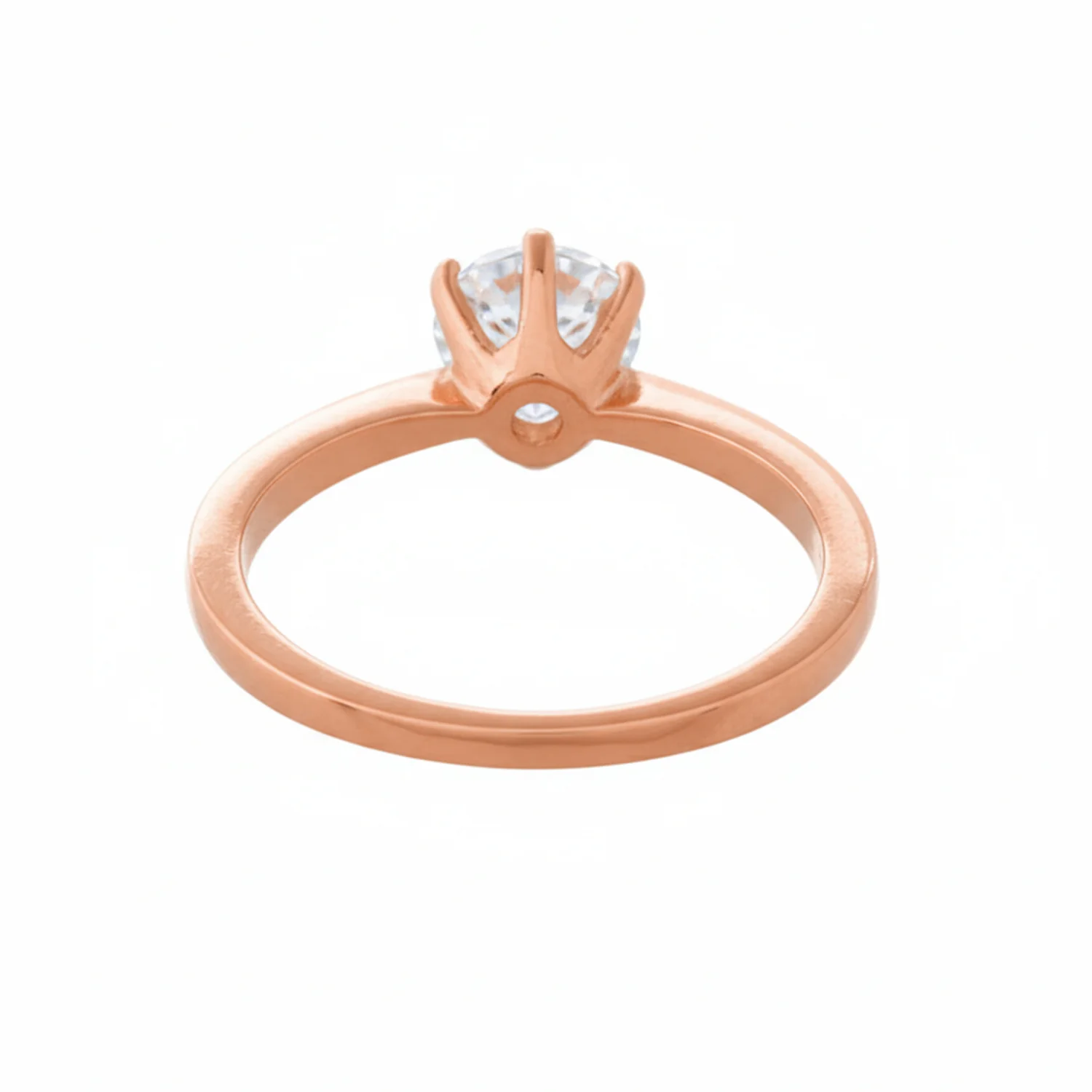 Valentines Eternal Glow Solitaire Rose Gold Ring - Image 3