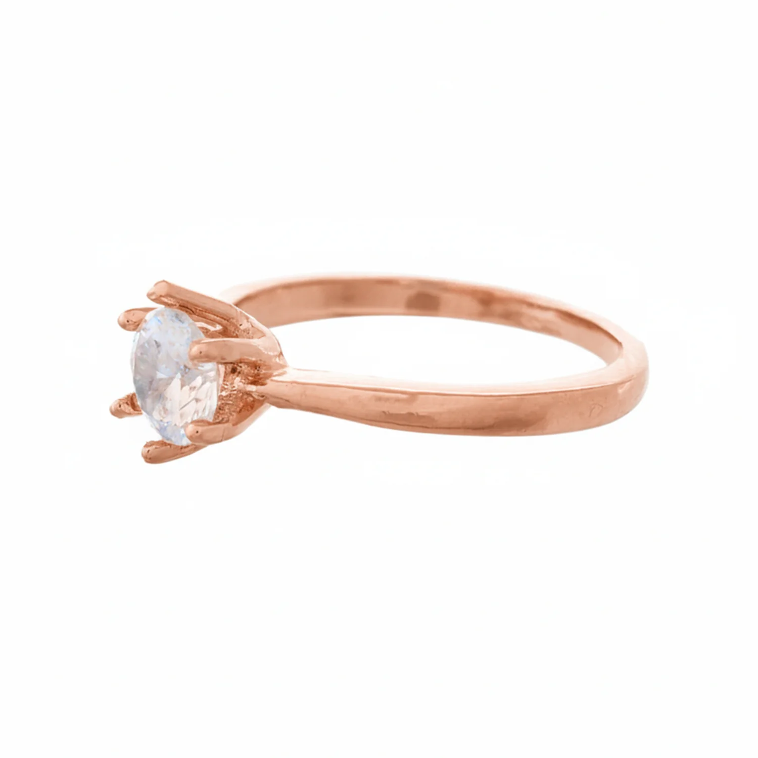 Valentines Eternal Glow Solitaire Rose Gold Ring - Image 4