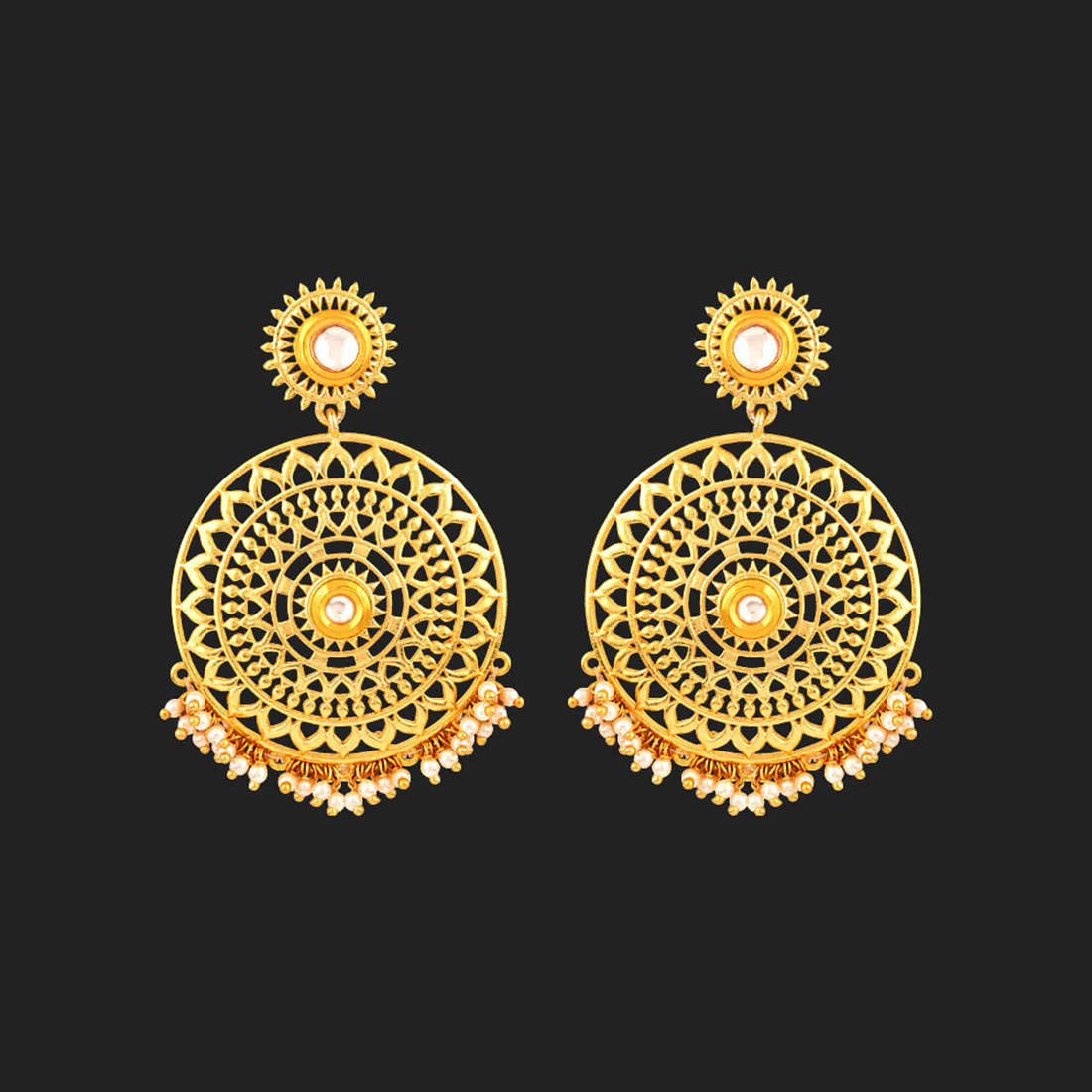 Veerangana Dome Style Earrings - Image 3