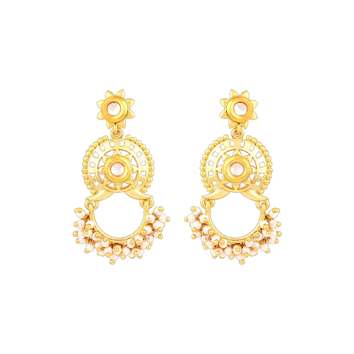 Veerangana Embellished Drop Earrings - Image 3