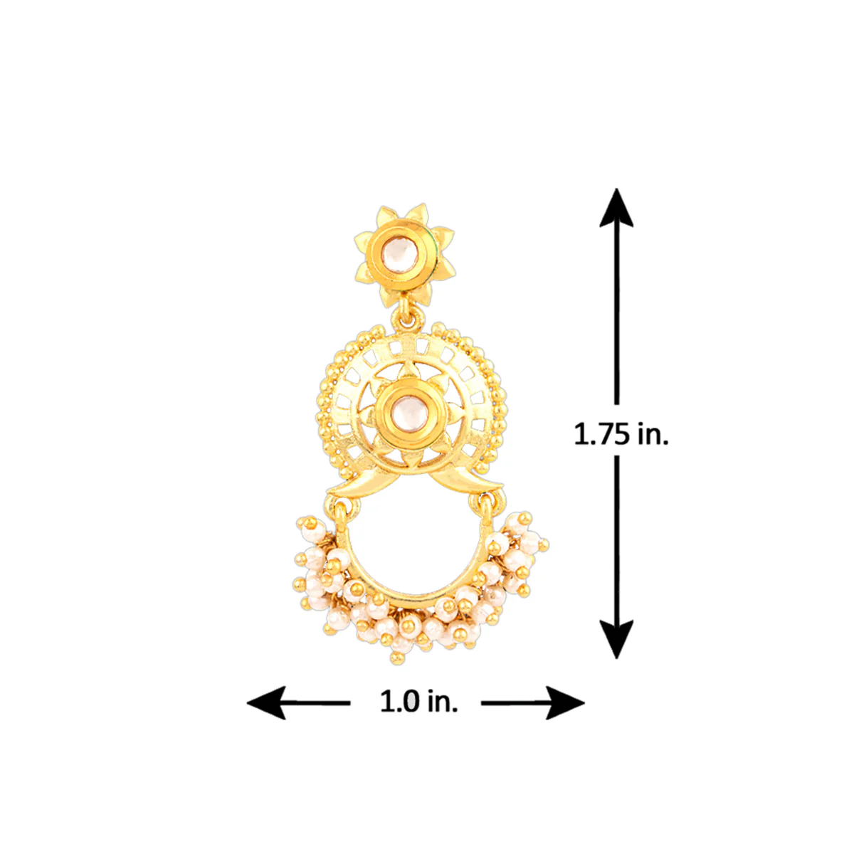 Veerangana Embellished Drop Earrings - Image 5