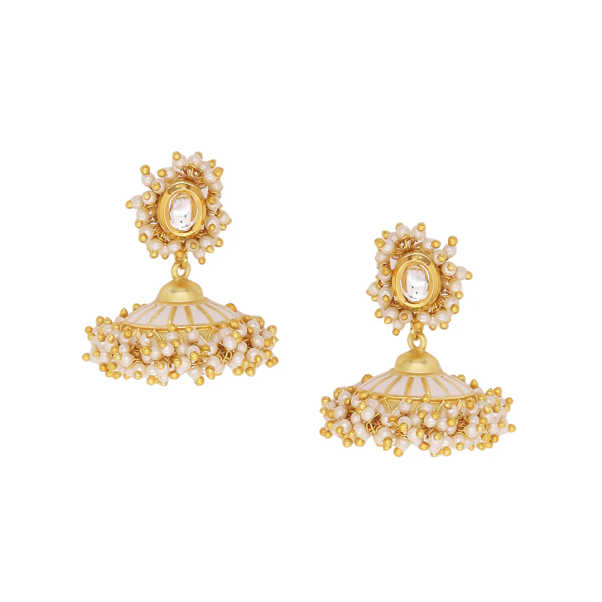 Veerangana Jhumka Style Earrings - Image 3