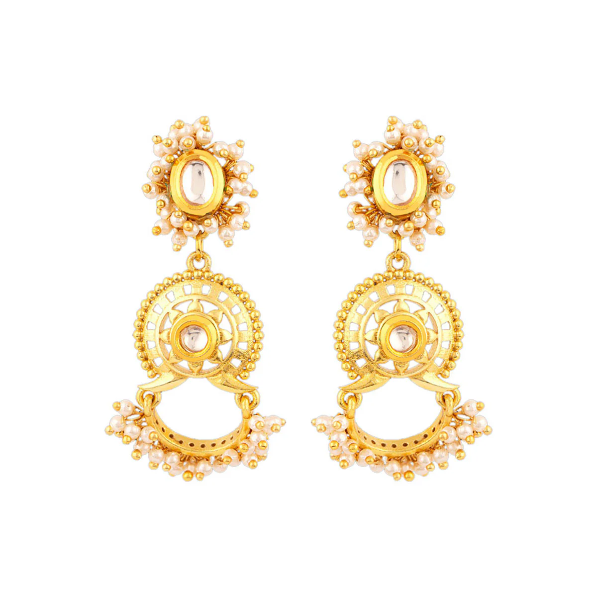 Veerangana Layered Circles Earrings - Image 3