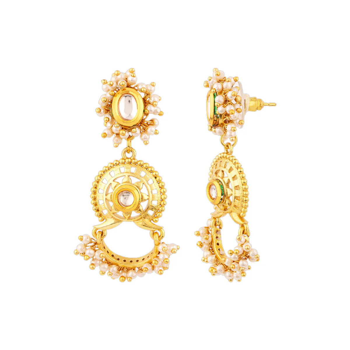 Veerangana Layered Circles Earrings - Image 4