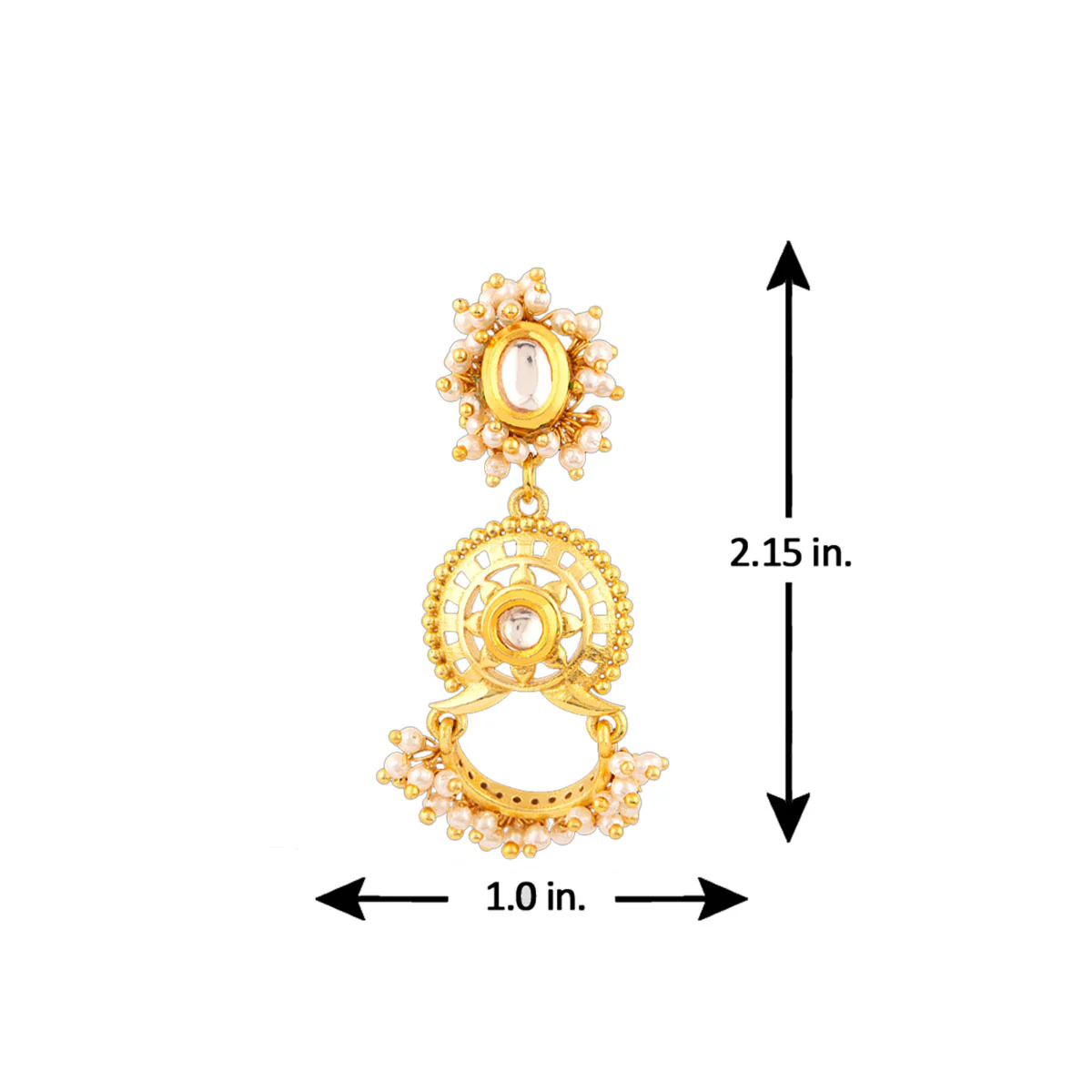 Veerangana Layered Circles Earrings - Image 5