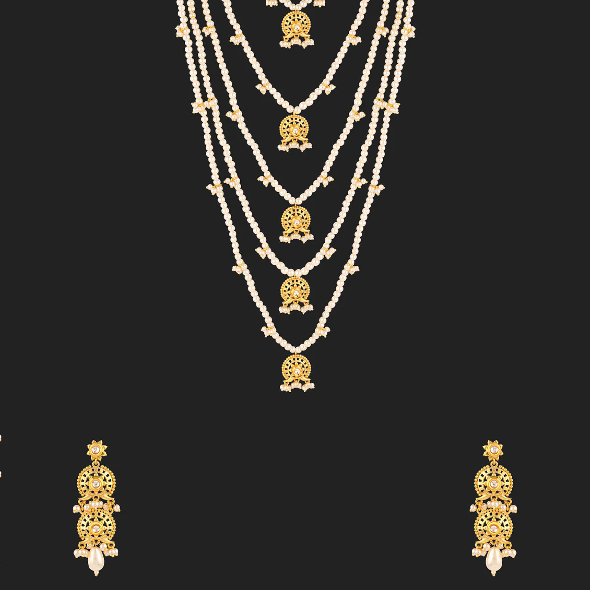 Veerangana Layered Necklace Set - Image 3