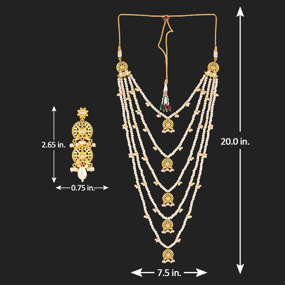 Veerangana Layered Necklace Set - Image 6