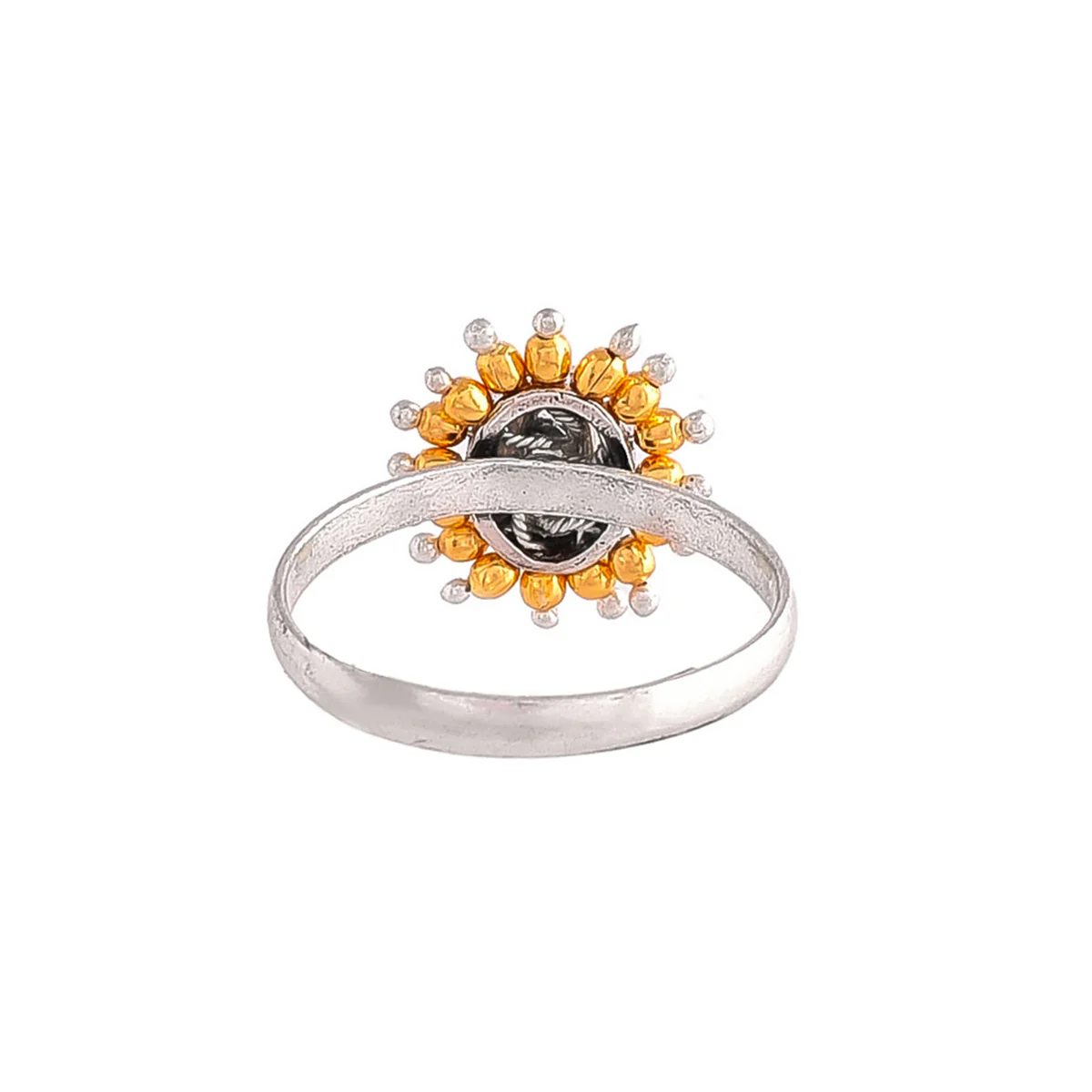 Veerangana Pearls and Kundan Statement Ring - Image 5