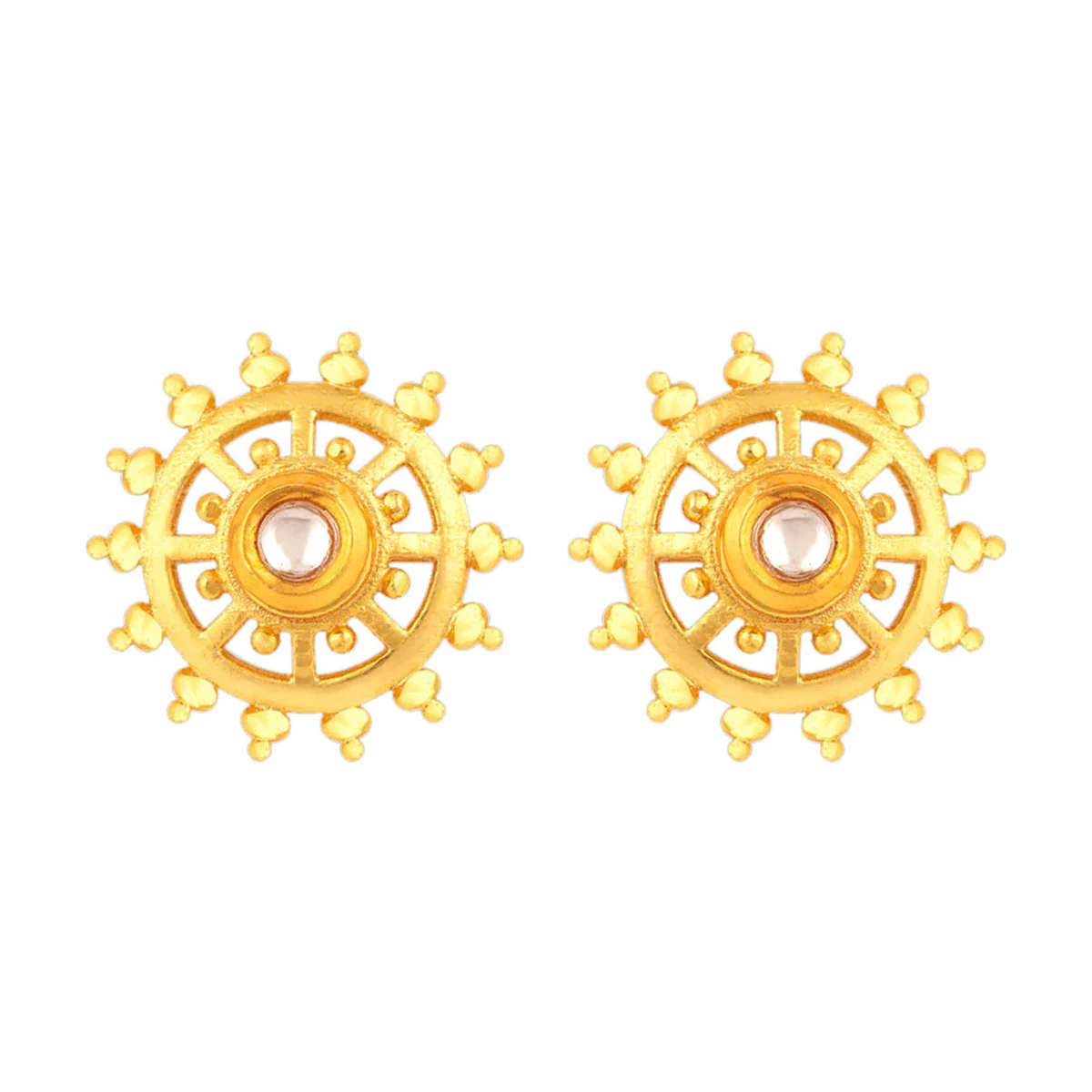 Veerangana Spokes and Wheels Earrings - Image 3