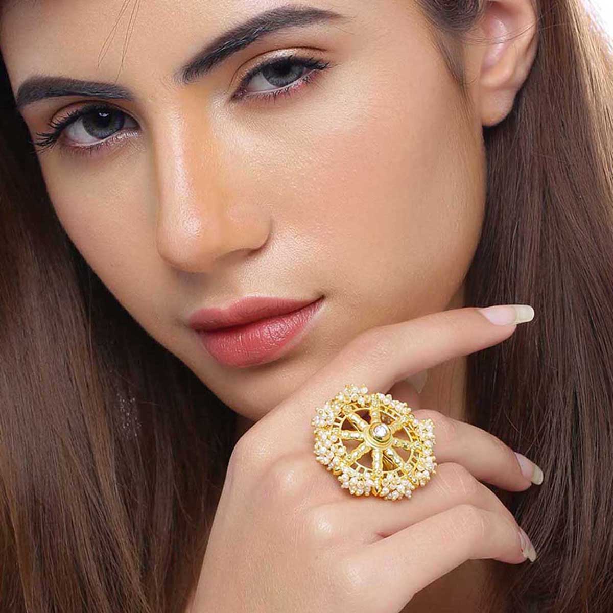 Veerangana Spokes and Wheels Ring - Image 2
