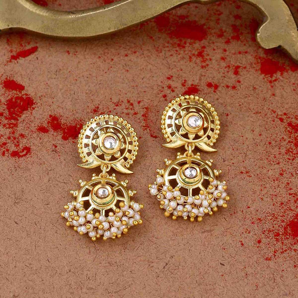 Veerangana Spokes Drop Earrings