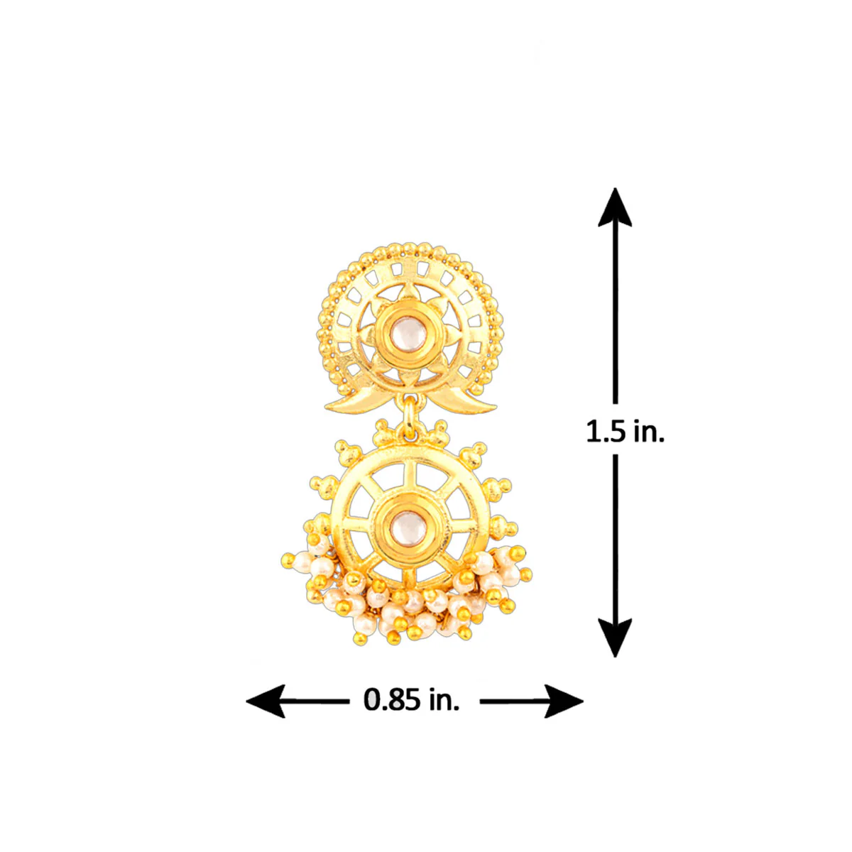 Veerangana Spokes Drop Earrings - Image 5