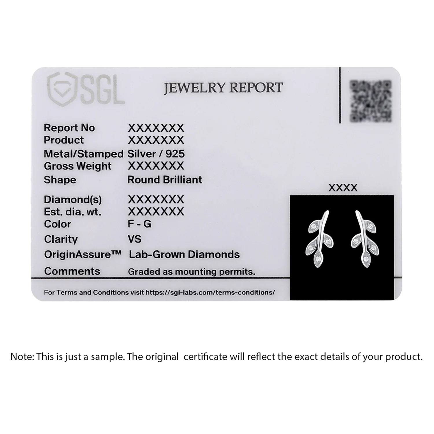 Vine Grace Lab-Grown Diamond Stud Earrings - Image 6
