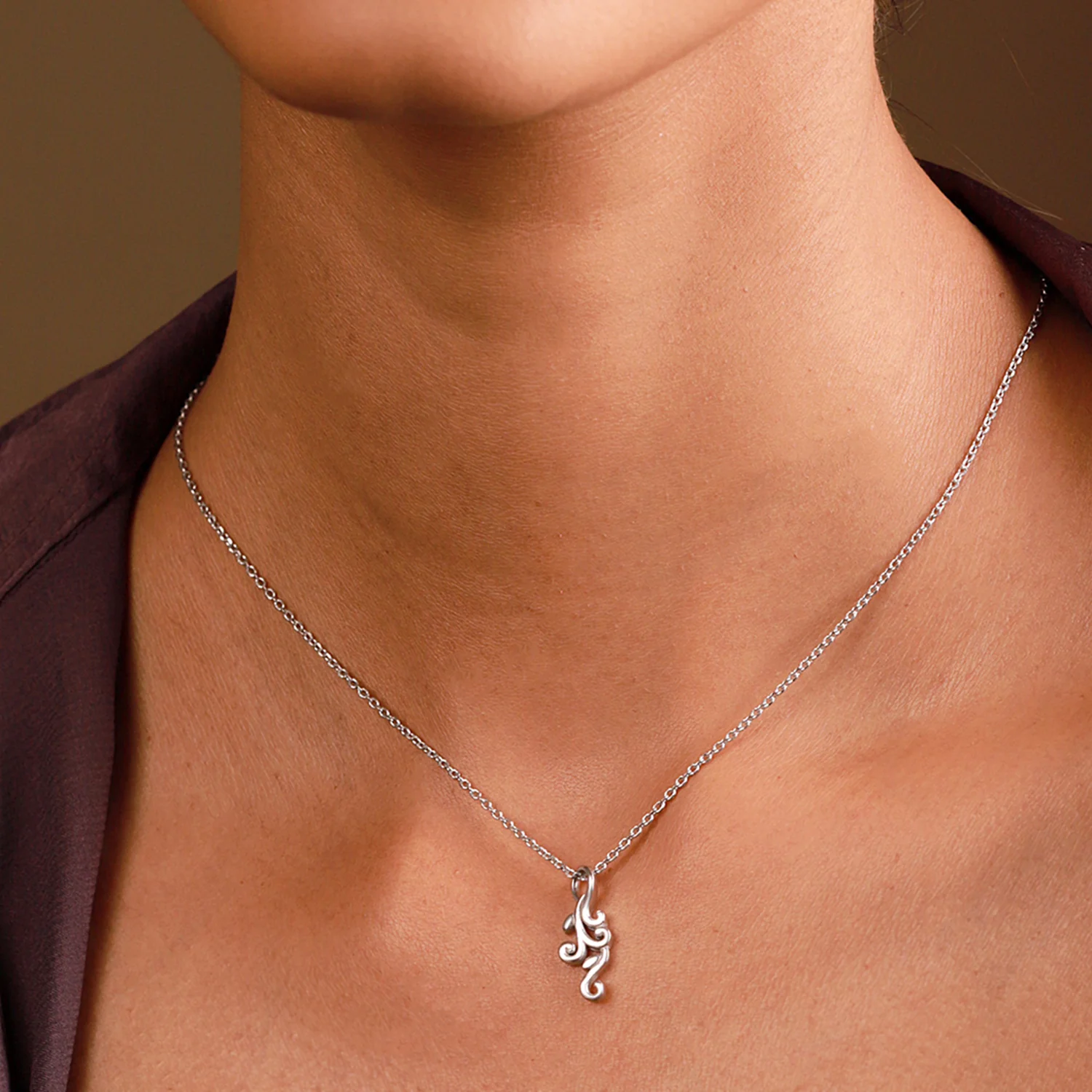 Vines Liana Loop Sterling Silver Pendant - Image 2