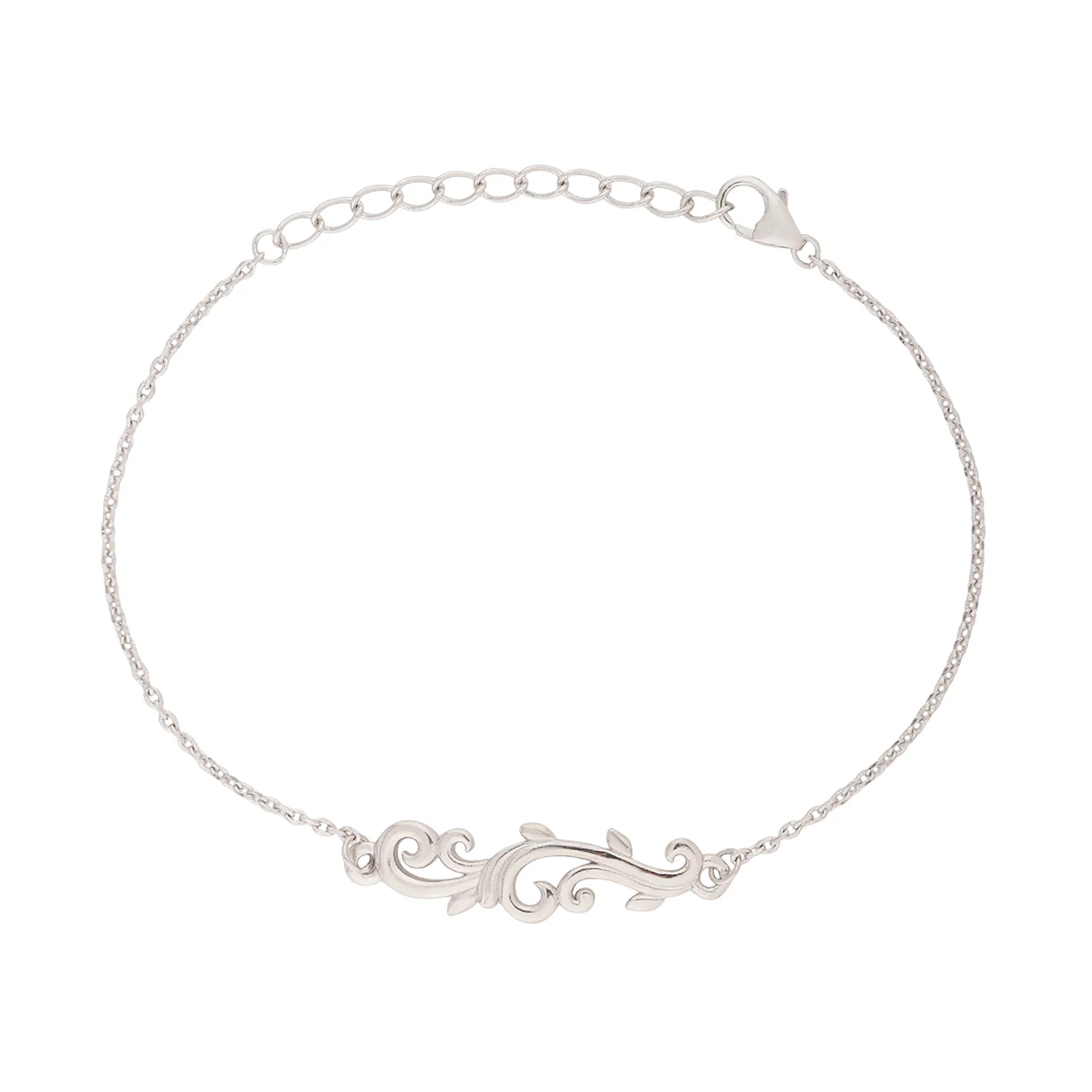 Vines Tangle & Bloom Sterling Silver Bracelet - Image 3