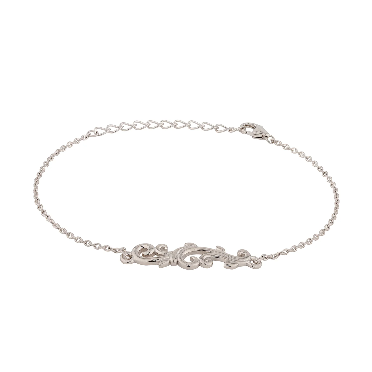 Vines Tangle & Bloom Sterling Silver Bracelet - Image 5
