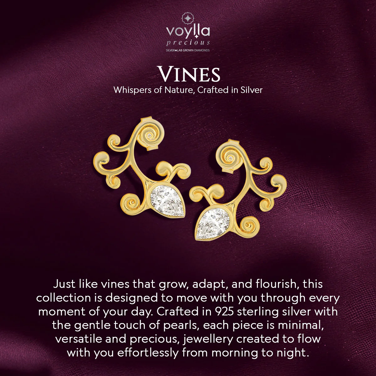 Vines Tangle & Bloom Sterling Silver Bracelet - Image 7