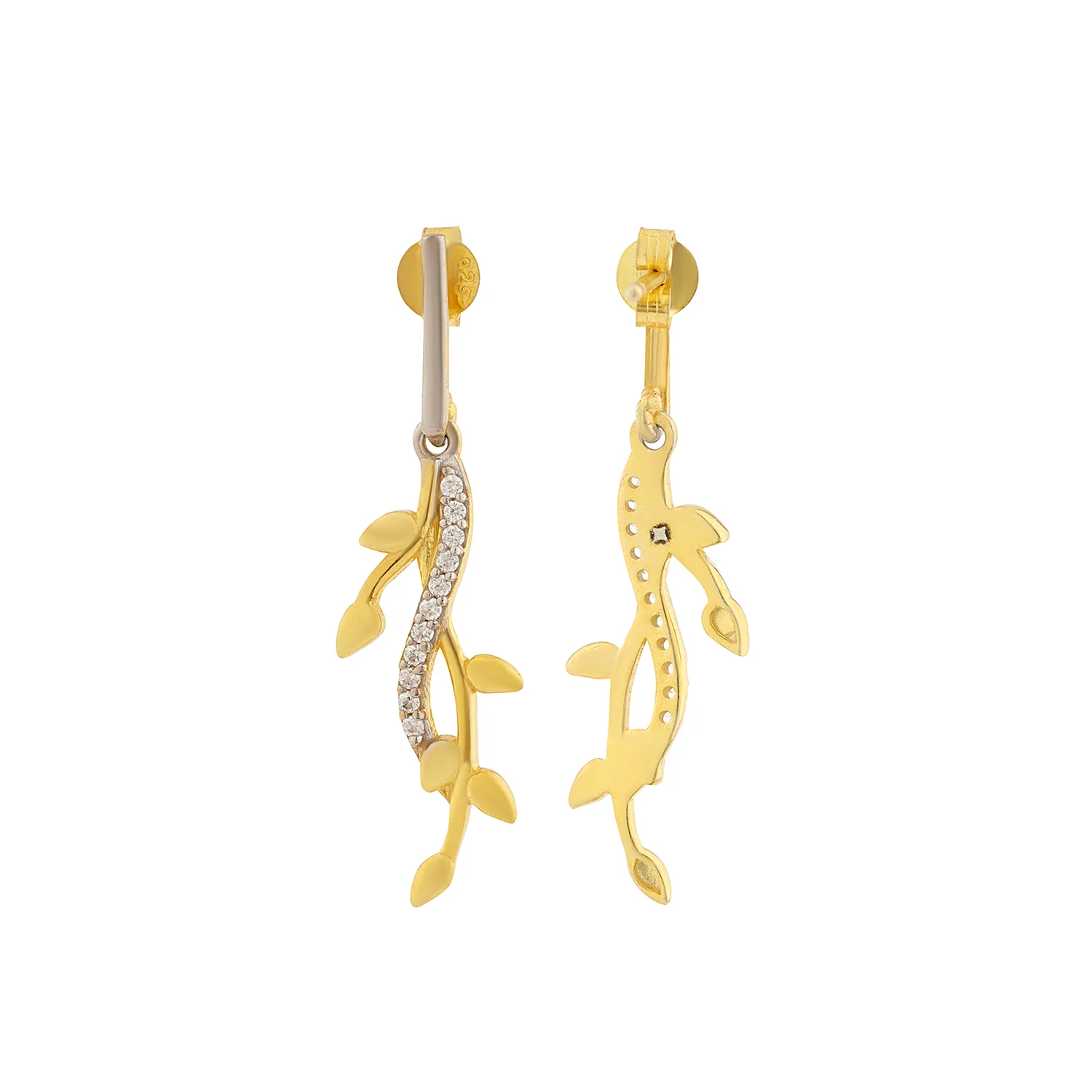 Vines Twine Whisper Sterling Silver Earrings - Image 5