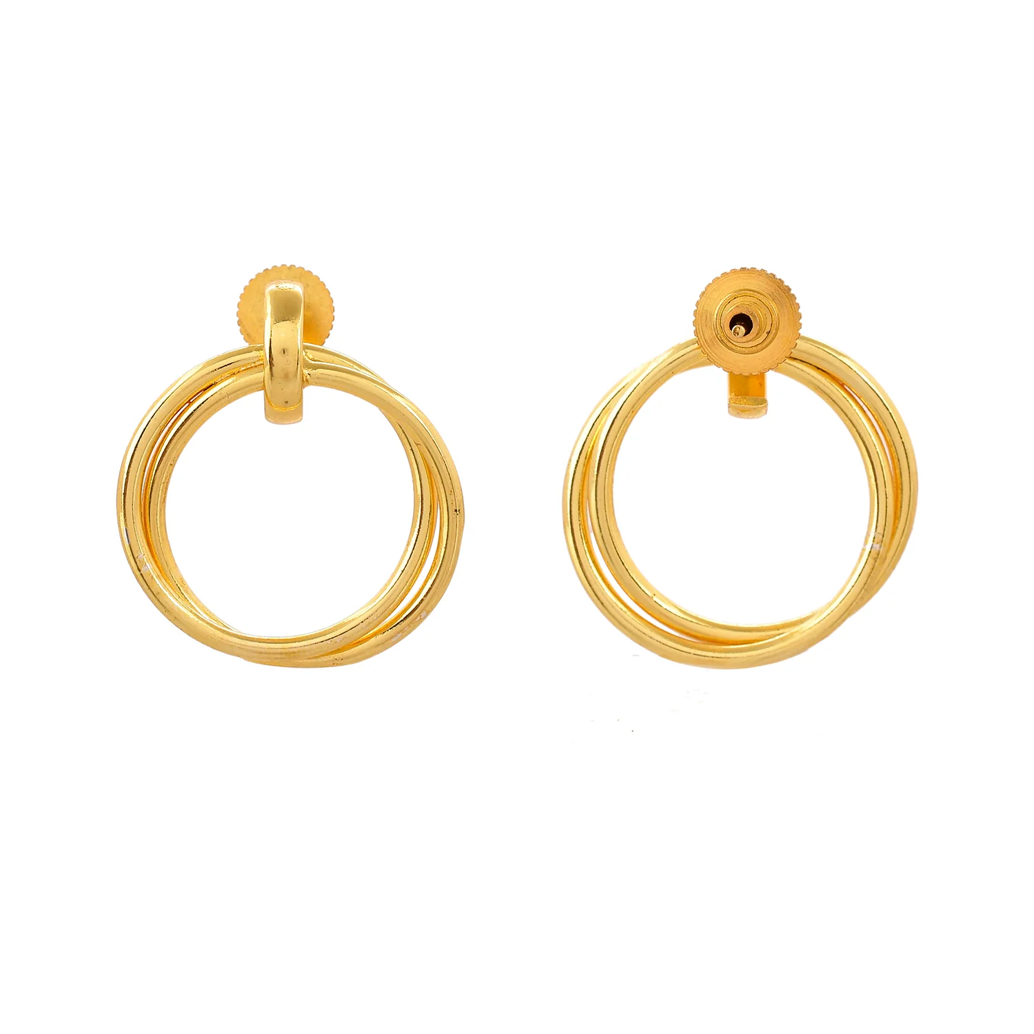 Voyage Eternal Loop Gold Earrings - Image 5