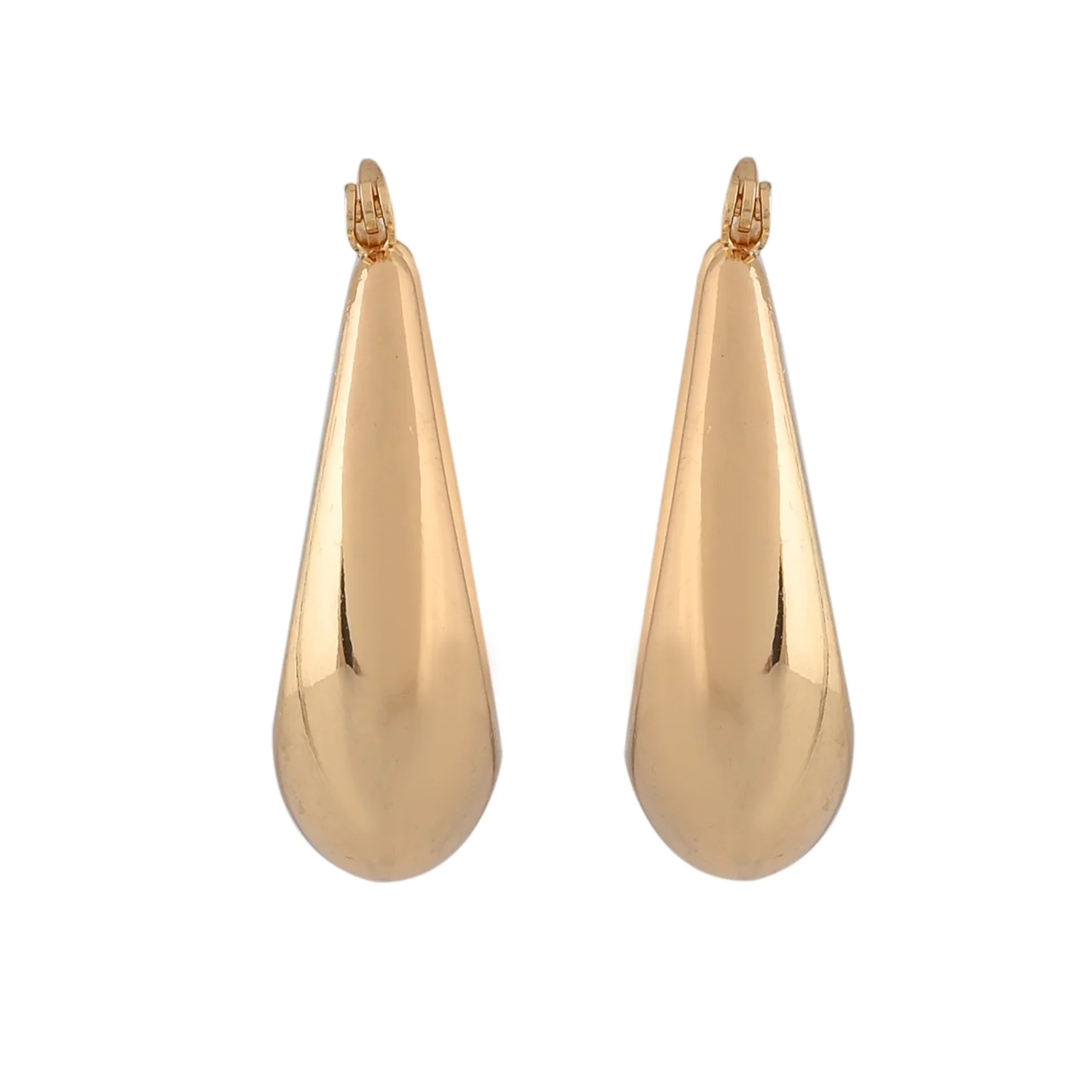 Voyage Flirty Glitz Yellow Gold Hoop Earrings - Image 4