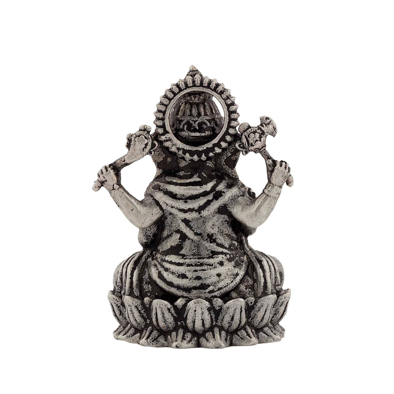 Voylla 92.5 Oxidised Silver Festive Ganesha Idol - Image 5
