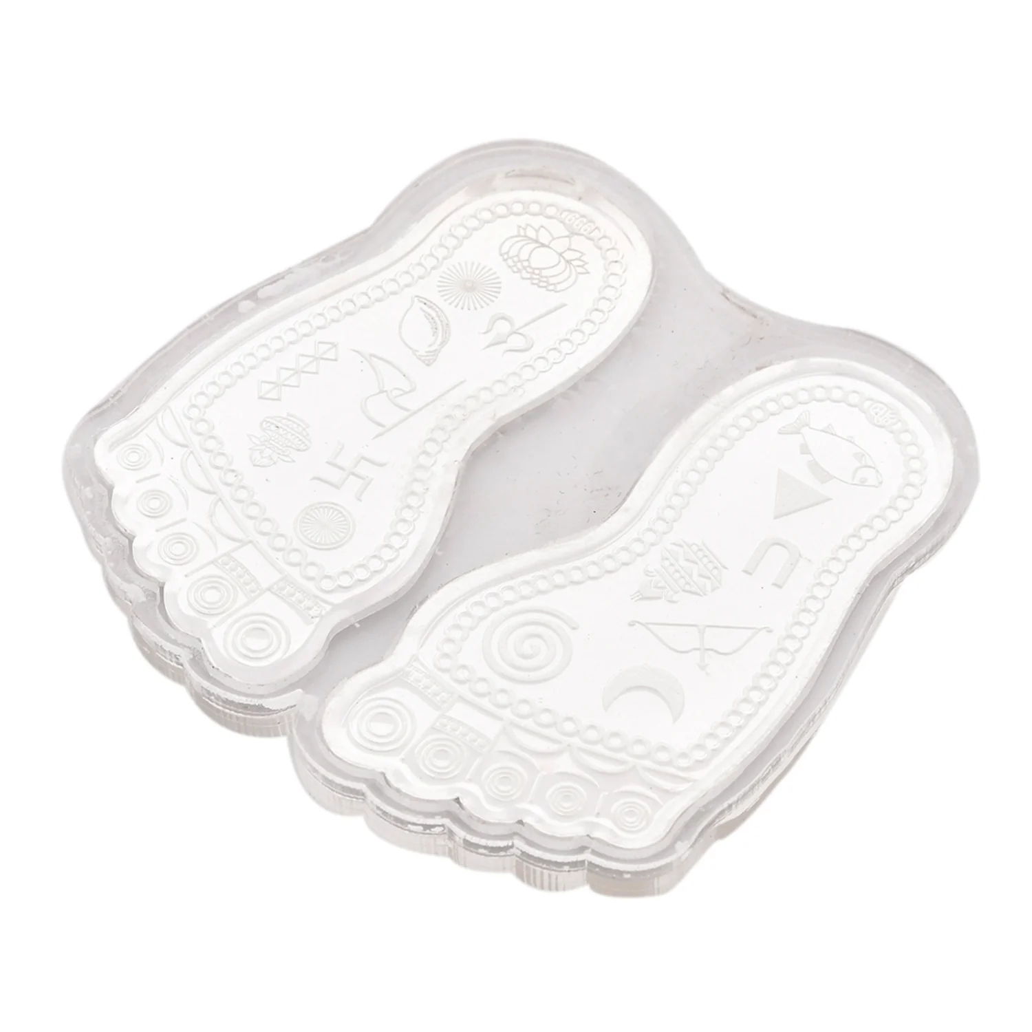 Voylla 999 Pure Silver Lakshmi Charan Paduka - Image 3