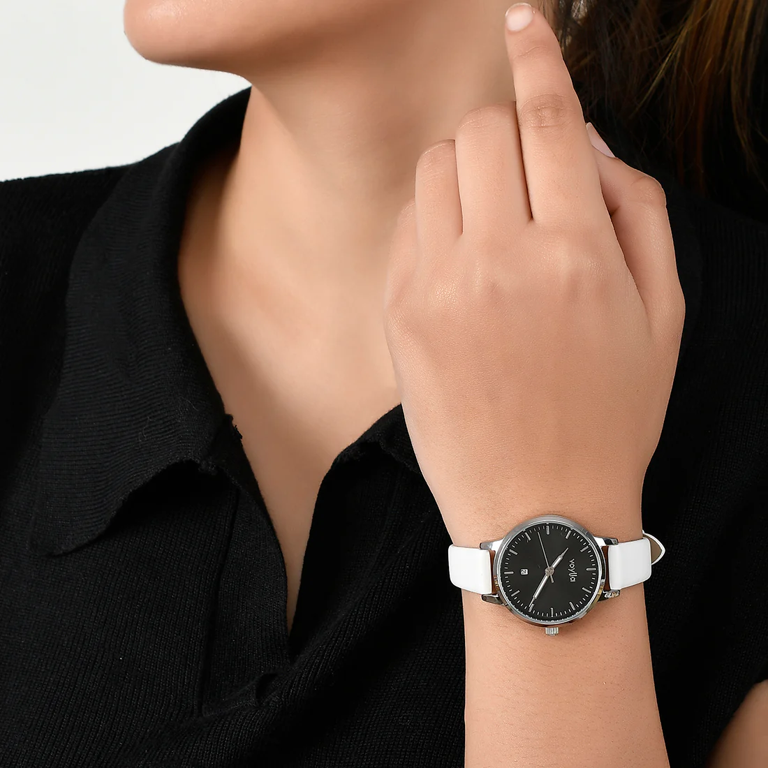 Voylla Black Dial Analog Watch - Image 2