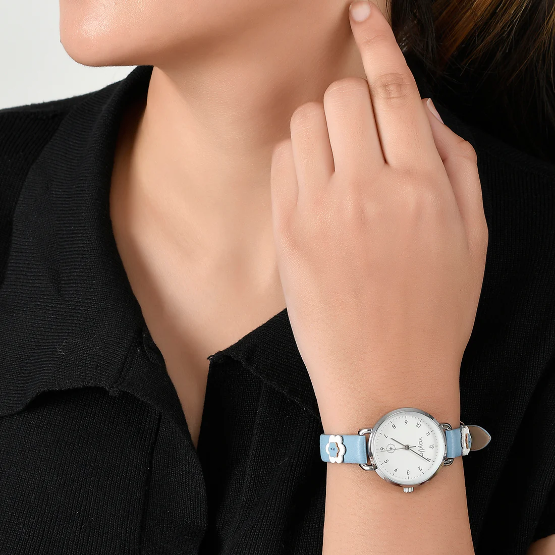 Voylla Blue and White Steel Watch - Image 2
