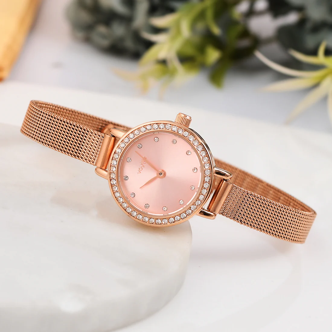 Voylla Rose Gold Plated Analog Women's Watch