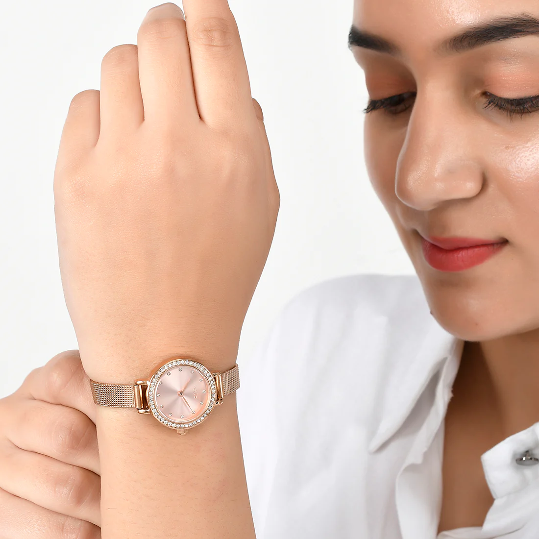 Voylla Rose Gold Plated Analog Women's Watch - Image 2