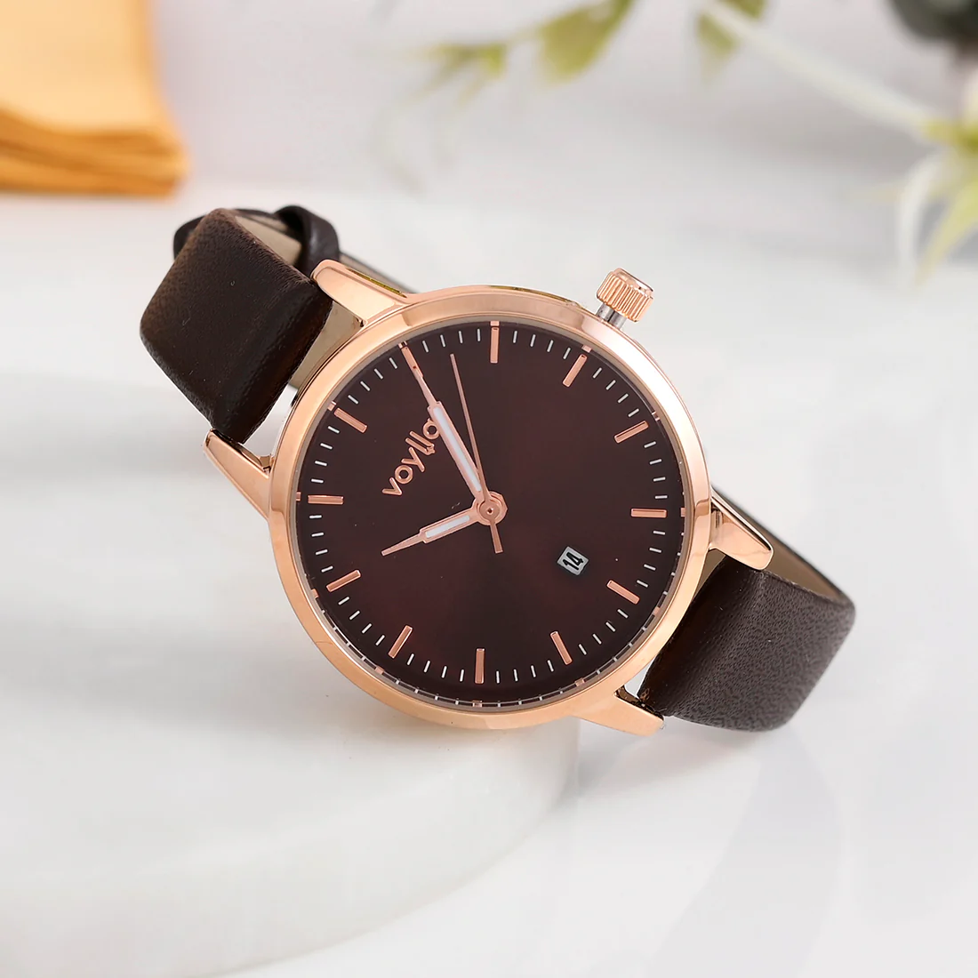 Voylla Brown Dial Analog Watch