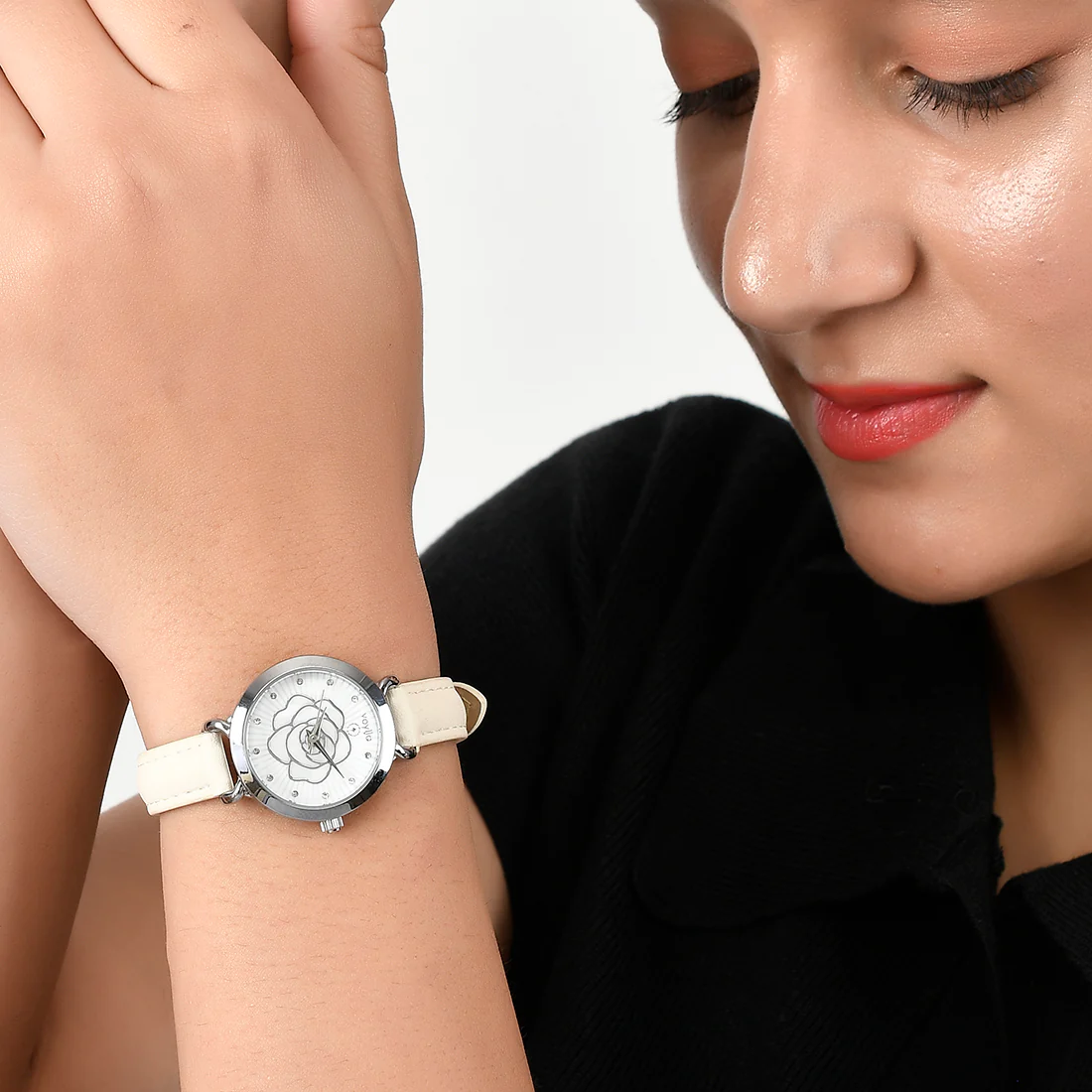 Voylla Floral Dial Analog Watch - Image 2