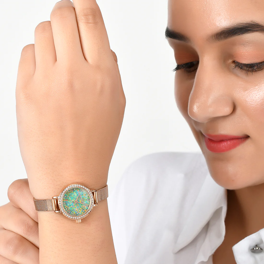 Voylla Rose Gold Plated Analog Women's Watch - Image 2