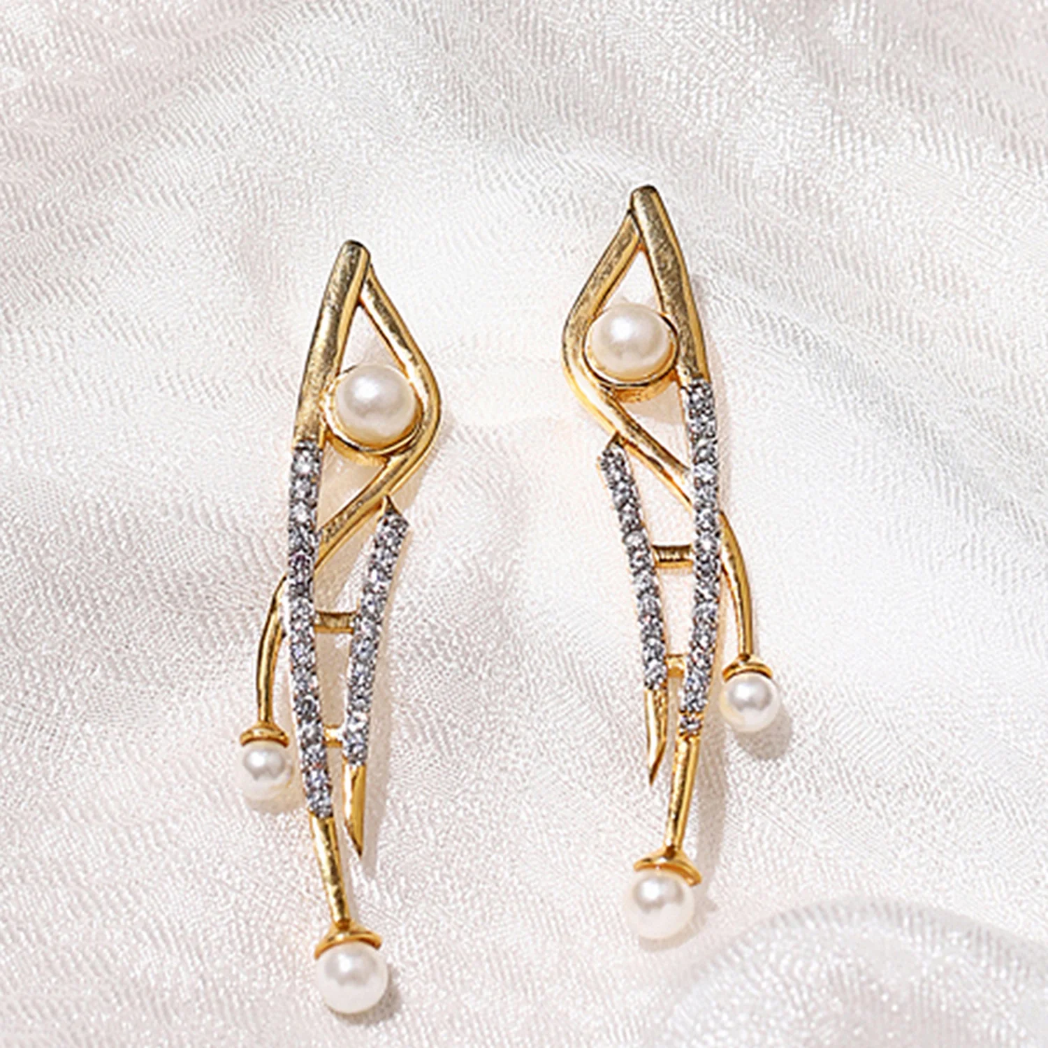Voylla Gold-Plated Brass Earrings