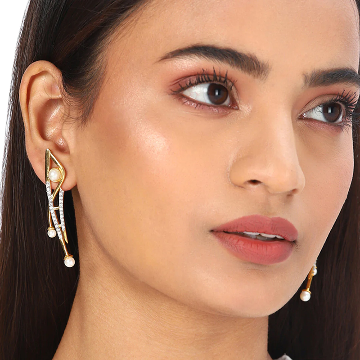 Voylla Gold-Plated Brass Earrings - Image 2