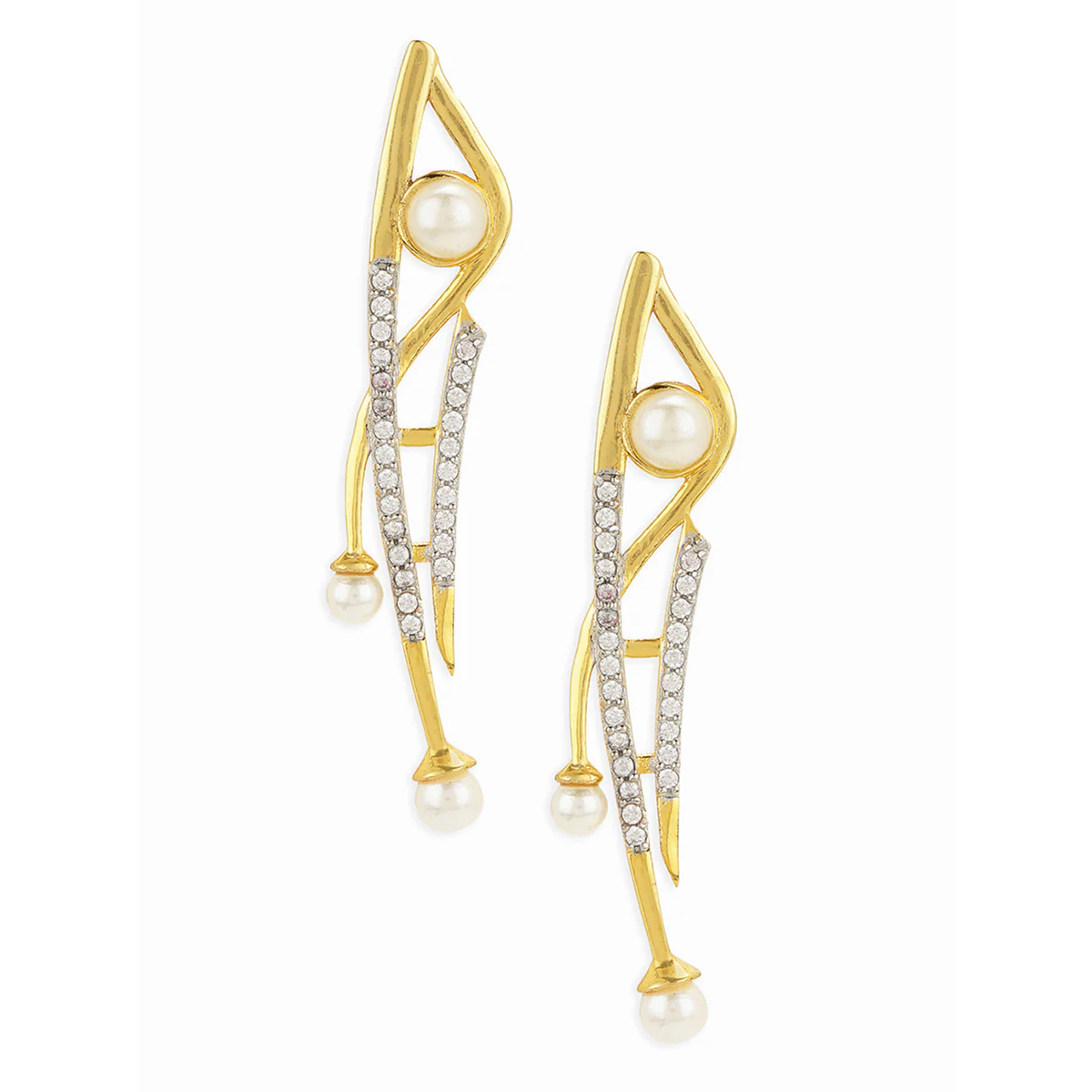 Voylla Gold-Plated Brass Earrings - Image 3