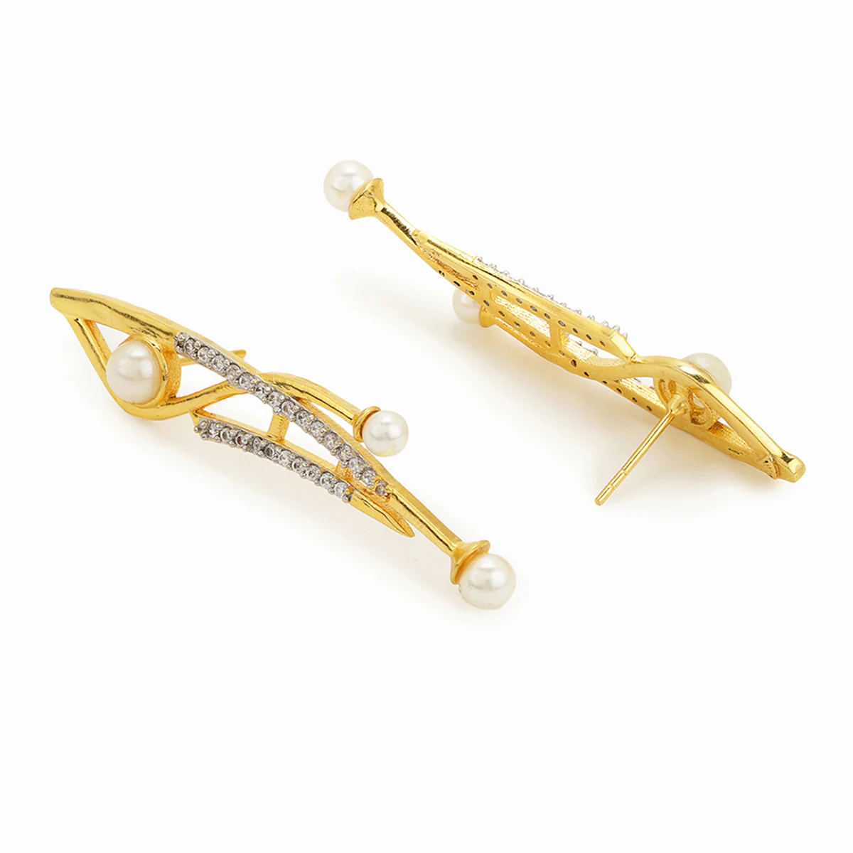 Voylla Gold-Plated Brass Earrings - Image 4