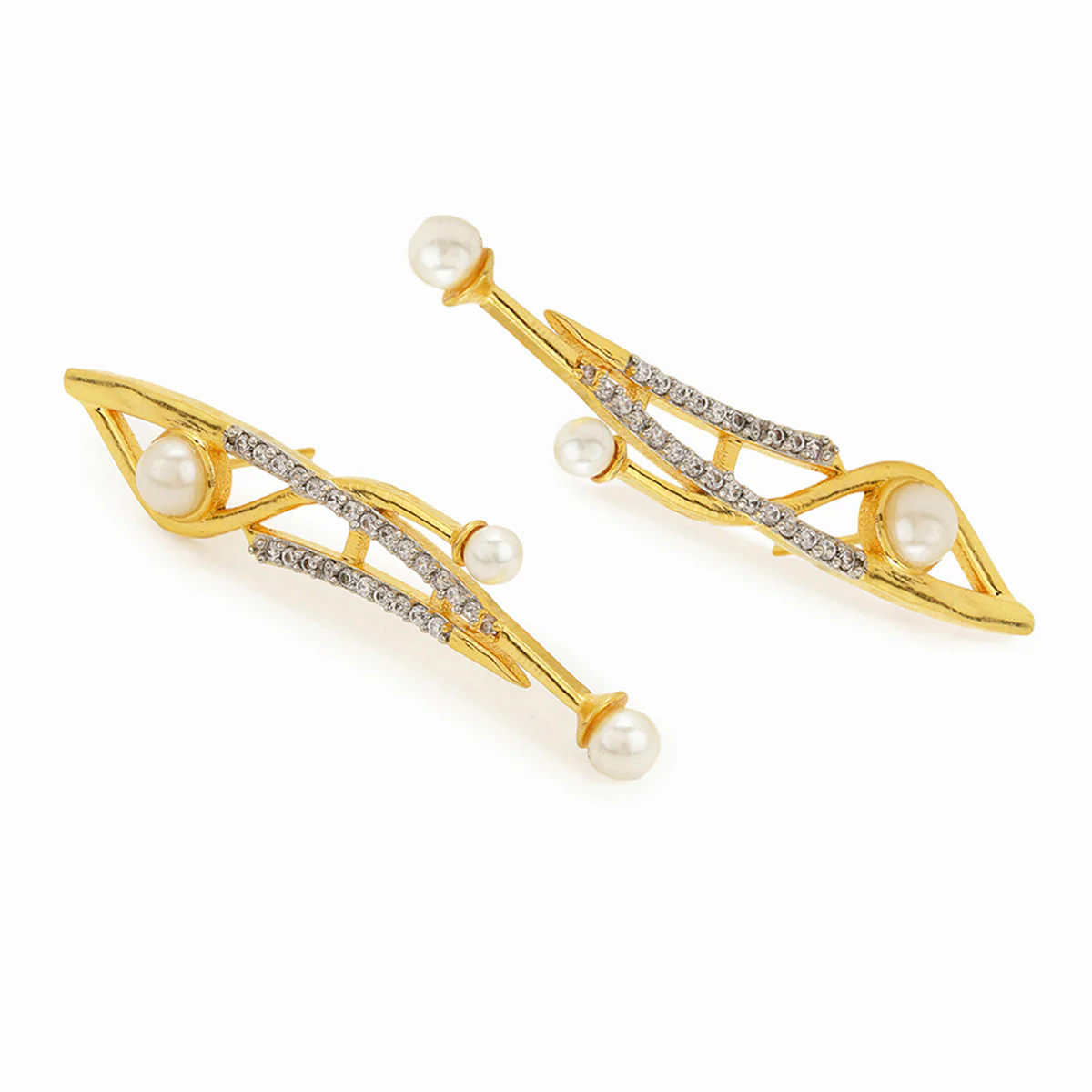 Voylla Gold-Plated Brass Earrings - Image 5