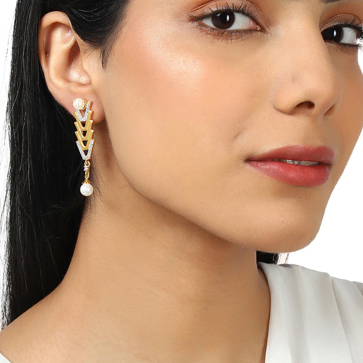 Voylla Gold-Plated Brass Earrings - Image 2