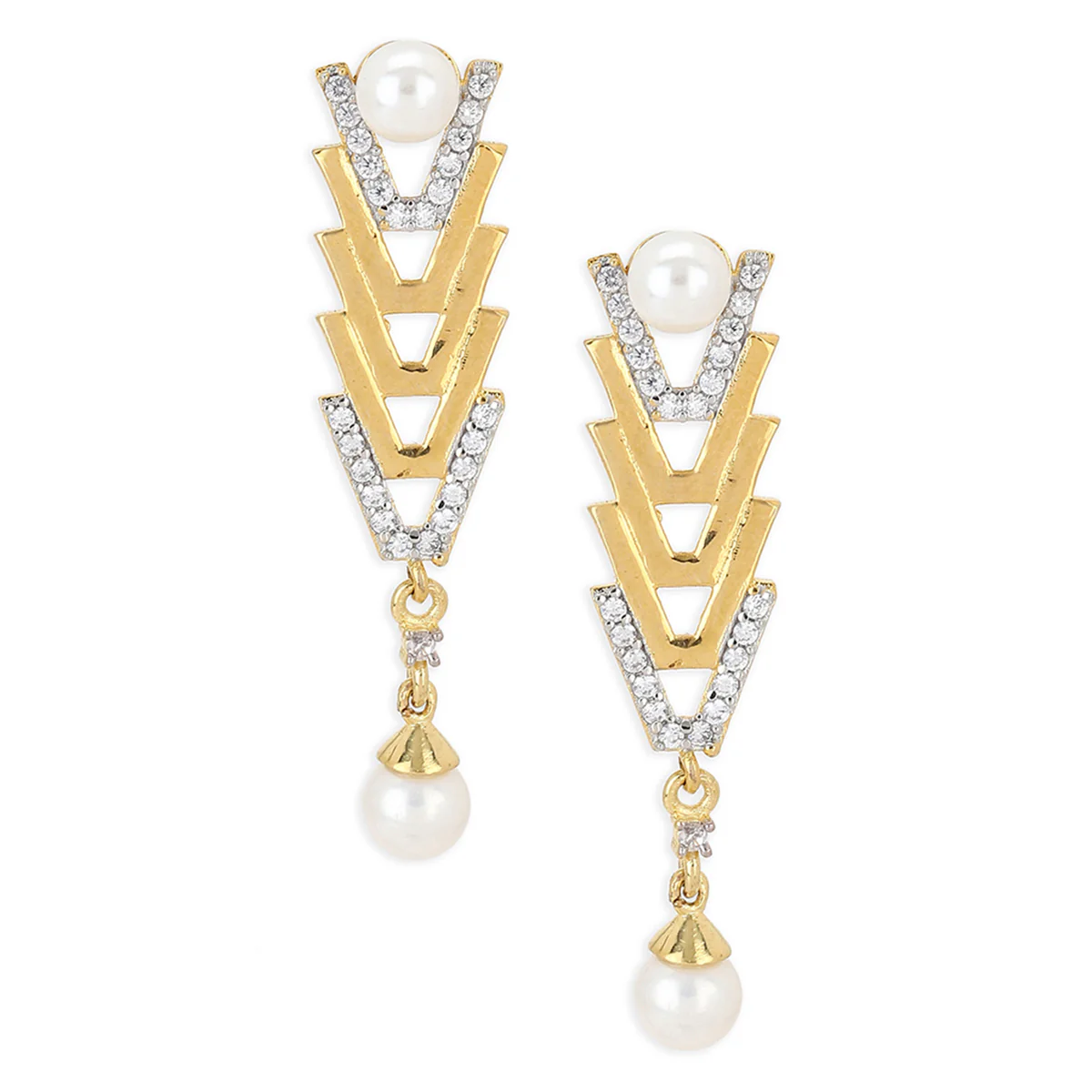 Voylla Gold-Plated Brass Earrings - Image 3