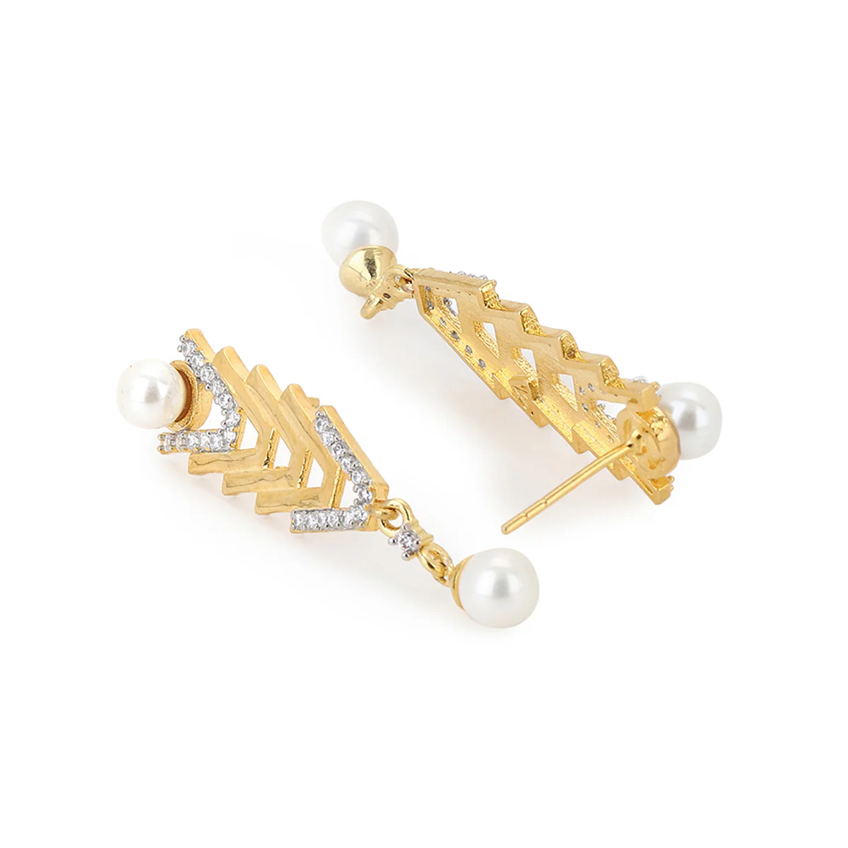 Voylla Gold-Plated Brass Earrings - Image 4